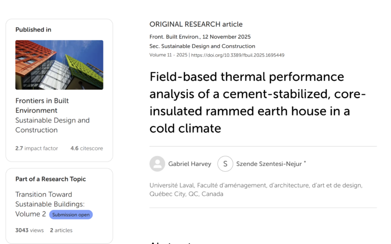 Beyond Simulation: Real-World Thermal Data from Our Rammed Earth Guesthouse